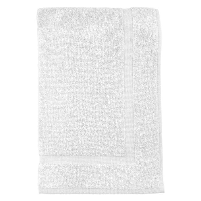Cotton bath mat 800 gr/m2 50x80 cm LAGUNE white, by Soleil d'ocre
