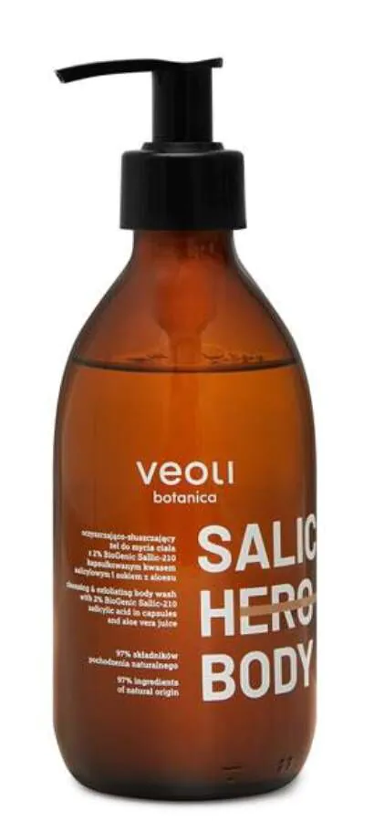 Veoli Botanica Salic Hero Body oczyszcz.-złuszcz. Żel do ciała z kw. salicylowym i sokiem z aloesu 2