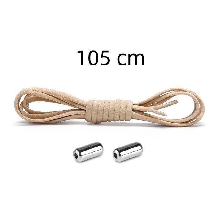 Lacci elastici per scarpe da adulto - Lacci elastici per scarpe da bambino - Lacci elastici per scarpe - 6 paia, 5 mm, 105 cm - con chiusura in metallo, senza nodo