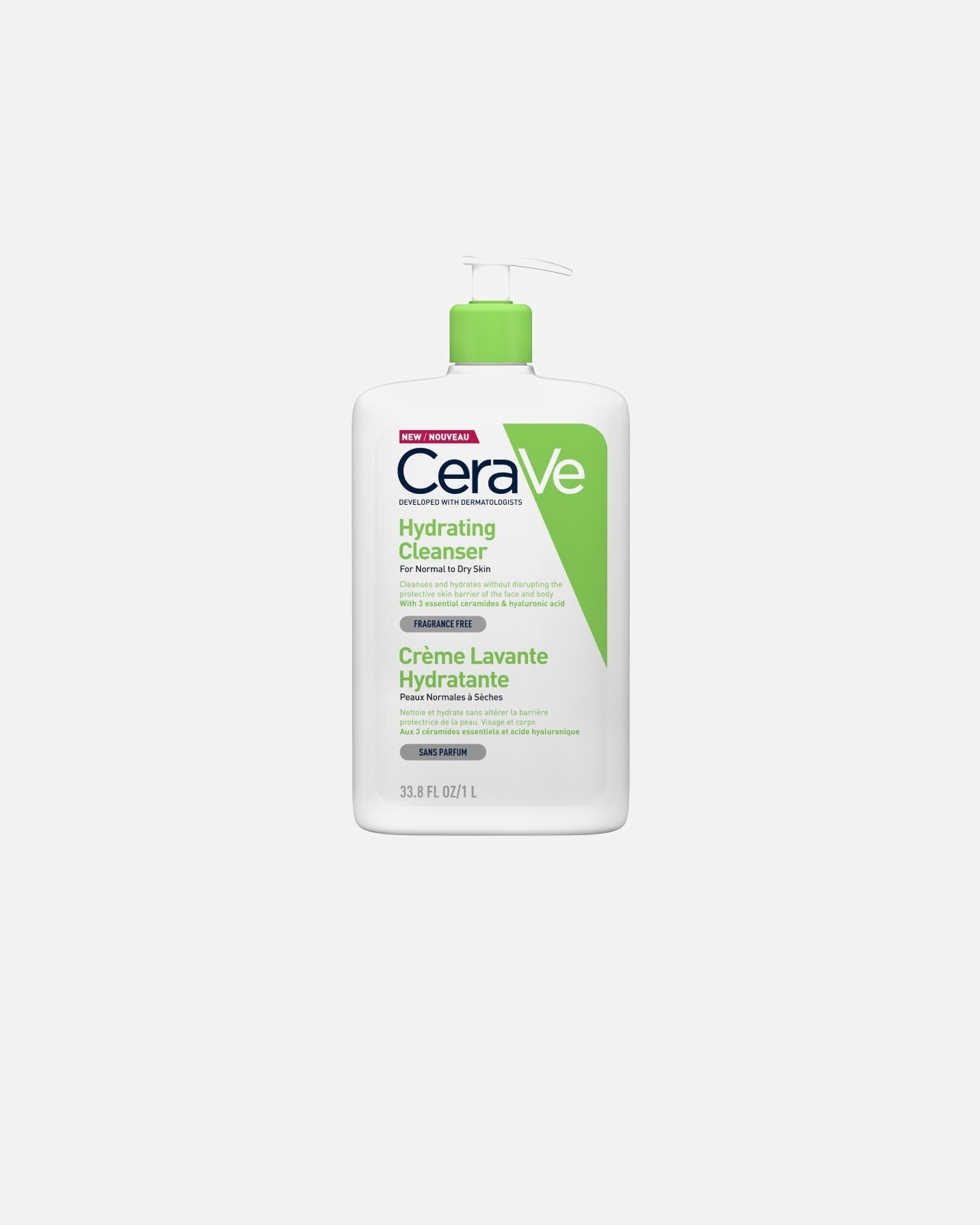 CeraVe attīrošais krēms - mitrinošs attīrošais losjons - 1000 ml