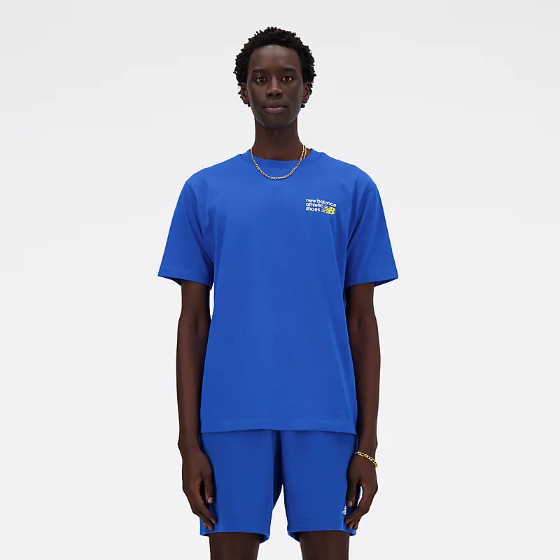 T-shirt de sport premium pour homme avec logo – OASIS BLEUE