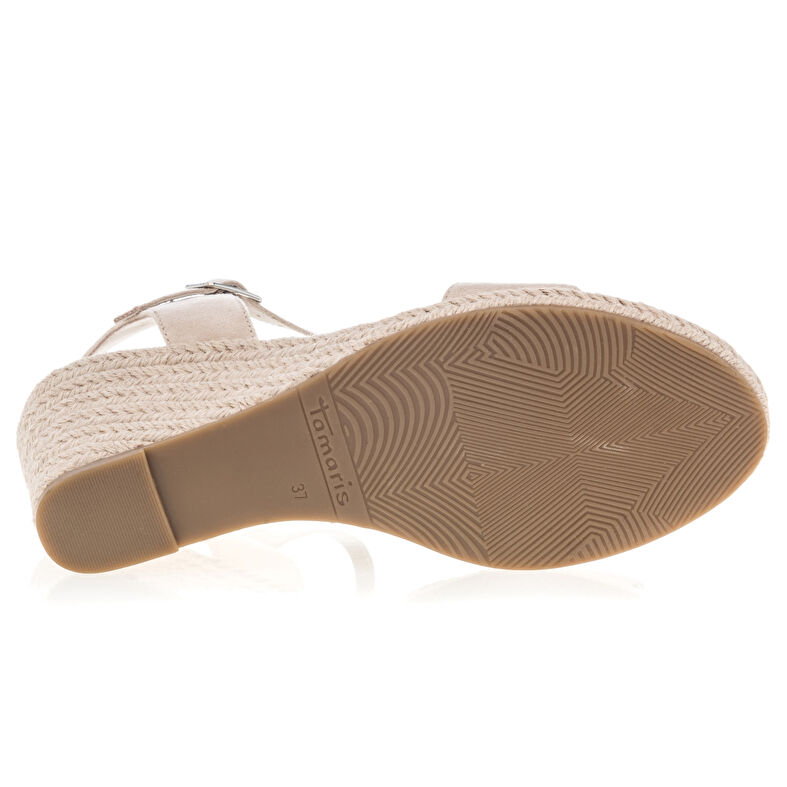 Beige espadriller med tausåle til dame