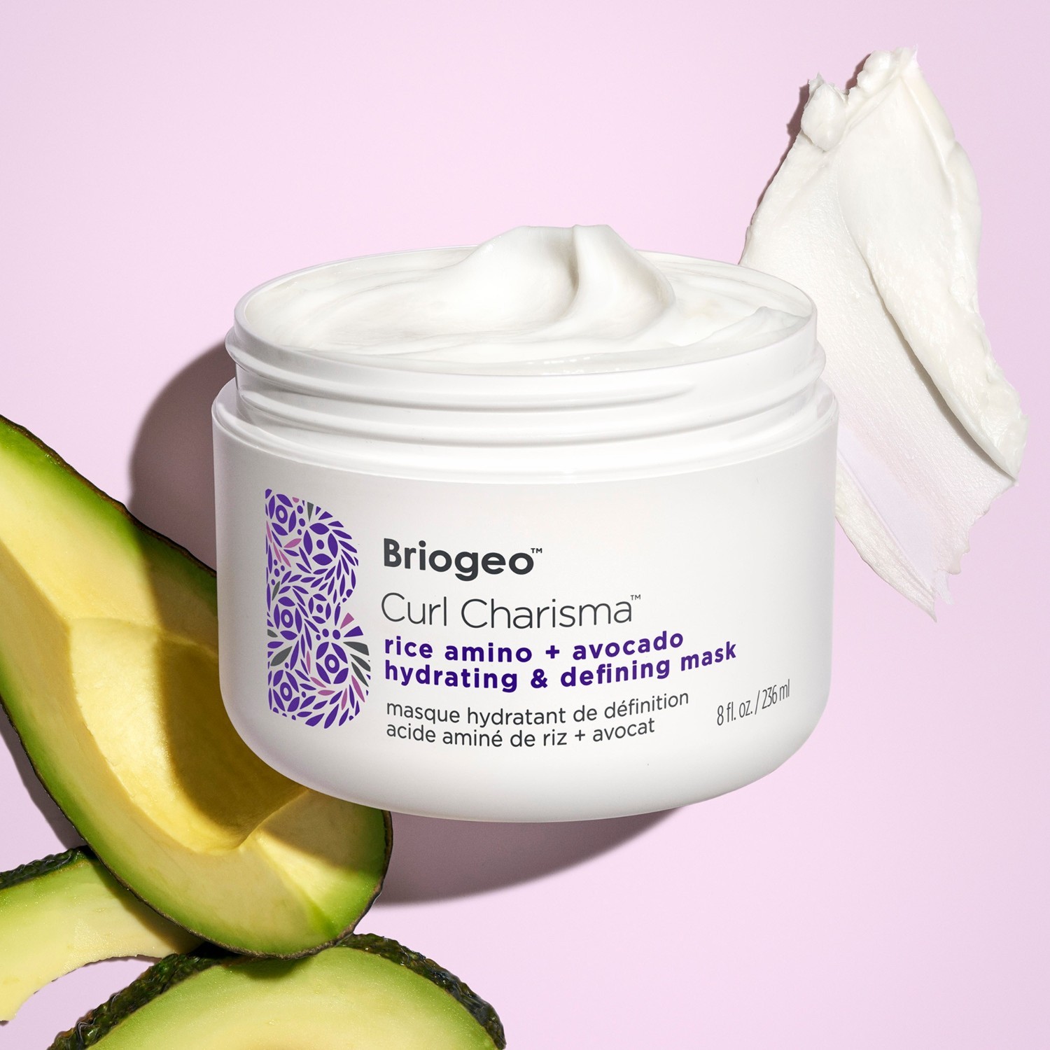 Briogeo maska za kosu Curl Charisma™ rižine aminokiseline + avokado hidratantna i definirajuća maska - 236 ml