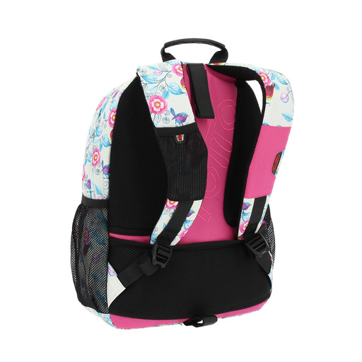 Mochila escolar Totto adaptável para malas de viagem.