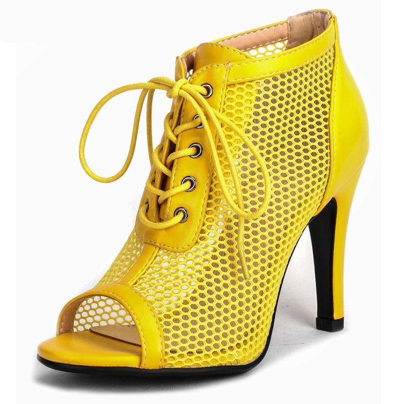 Sandali da donna con tacco altissimo e punta aperta in rete, scarpe estive casual da festa, sandali da donna 2021 Sandalias Mujer