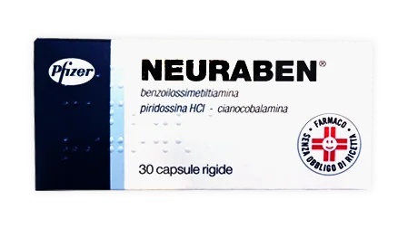 PFIZER Neuraben 100 mg benzoyloxymethylthiamine vitamine B30 capsules