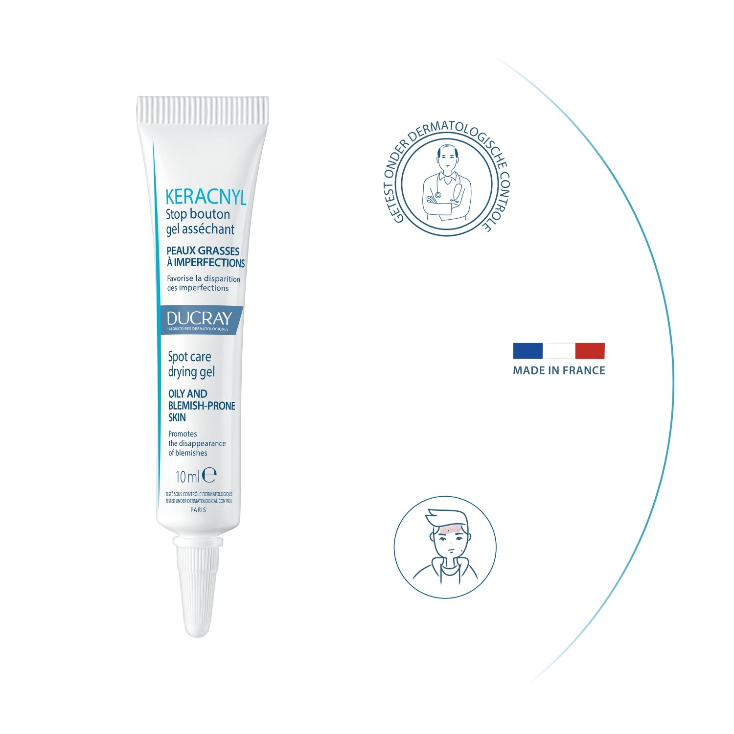 Ducray Anti-Pimple Care Keracnyl Spot Care suhi gel - 10 ml
