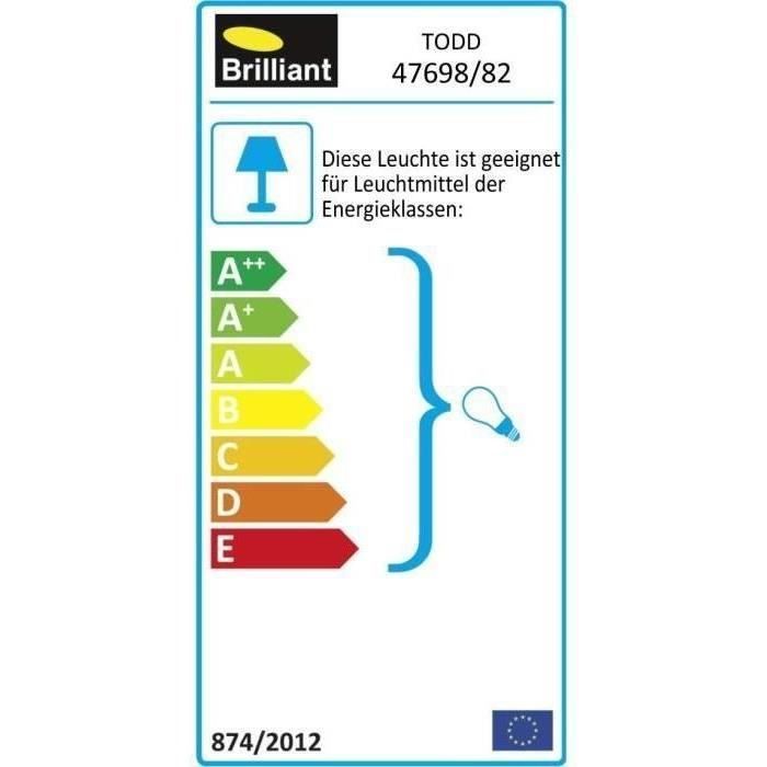 Aplique de pared exterior TODD de acero con sensor de movimiento - Brillante - 1x60W - Bombilla incandescente no incluida (E27)