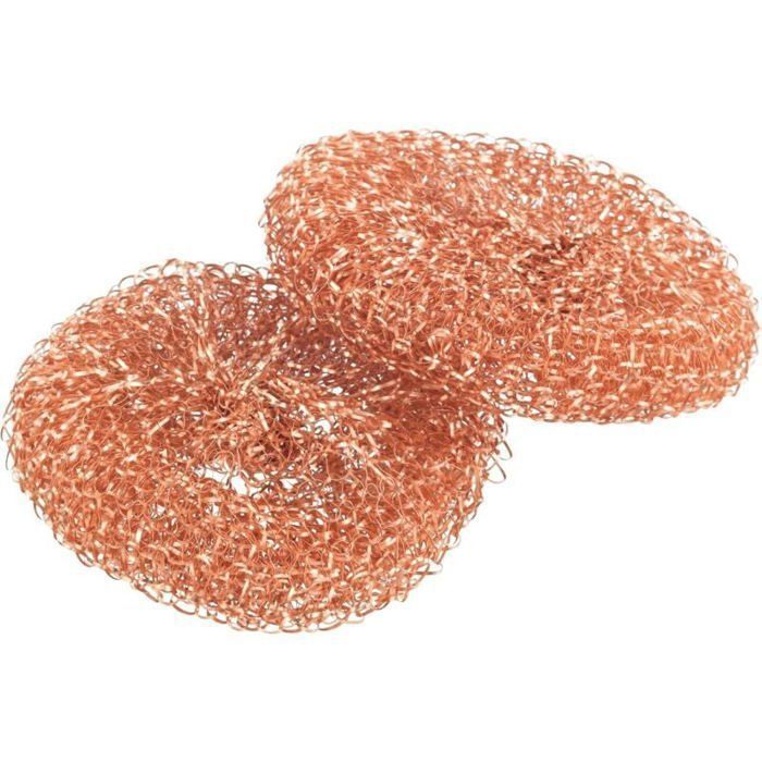Lot de 6 Eponge Cuivre, grattoir vaisselle Cobi,éponges en cuivre pour un nettoyage doux contre les salissures, pour l'ac QIEDOVIEY