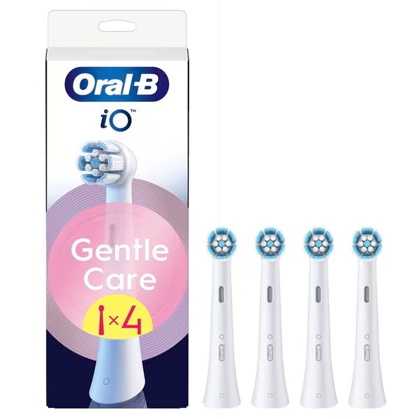Glave zobne ščetke Oral-B iO Gentle Care, bele, 4 kosi