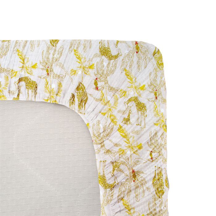 Drap housse jersey - DOMIVA - Honey Moon - 60 x 120 cm - Coton extensible - OEKO-TEX