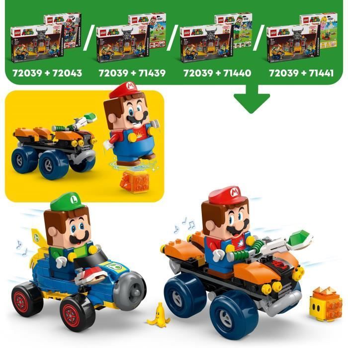 LEGO Super Mario 72039 Mario Kart – Château de Bowser - Jeu de Construction dès 9 ans