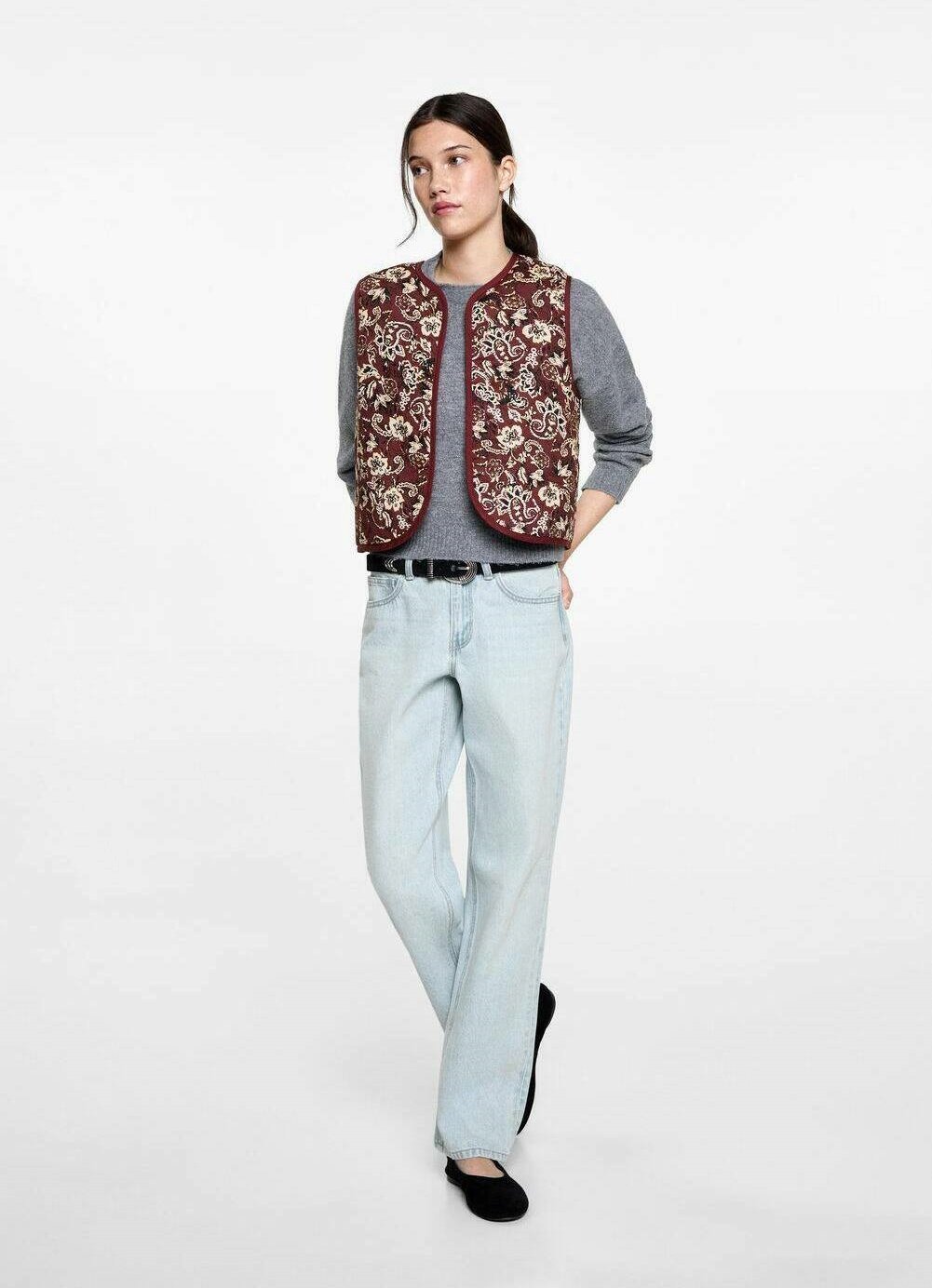 Jeans Mango Kids a gamba dritta - azzurro