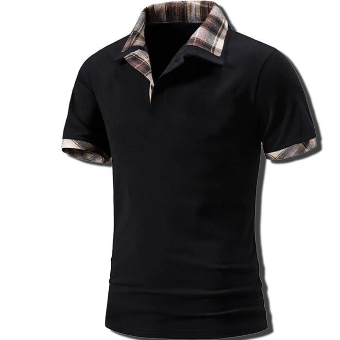 Herren-Sportpoloshirt – WX84 – Kurzarm – Slim Fit – Schwarz