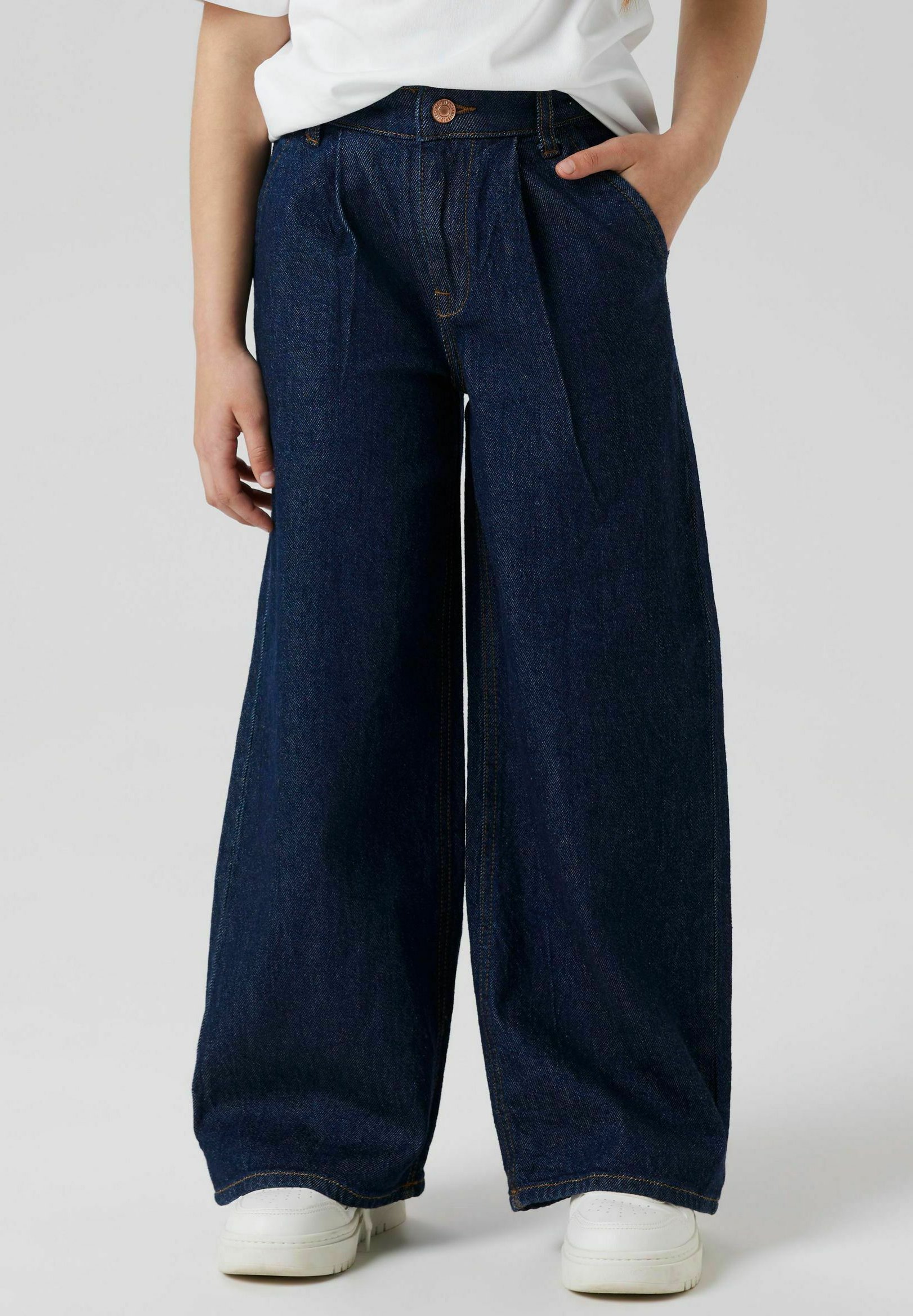 Jean coupe large - coupe décontractée - denim bleu foncé