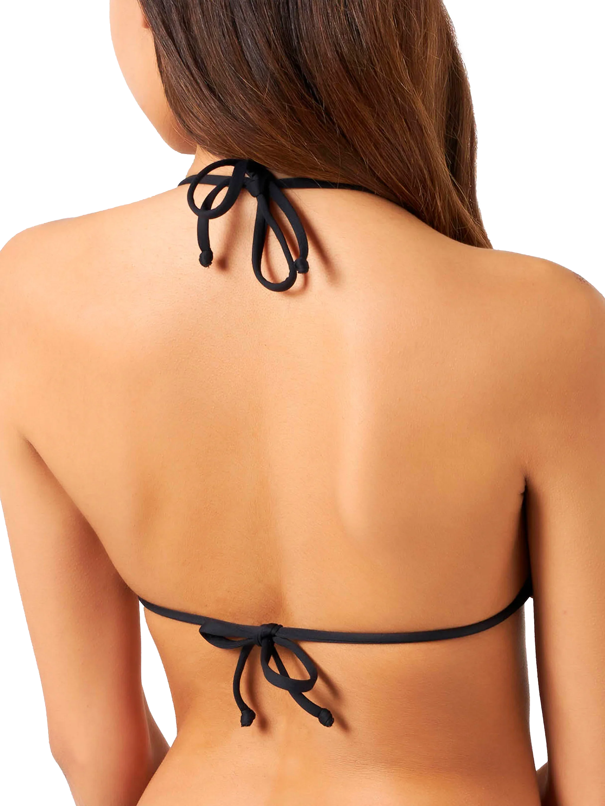 Damesbikini met chevronpatroon en driehoekige cups