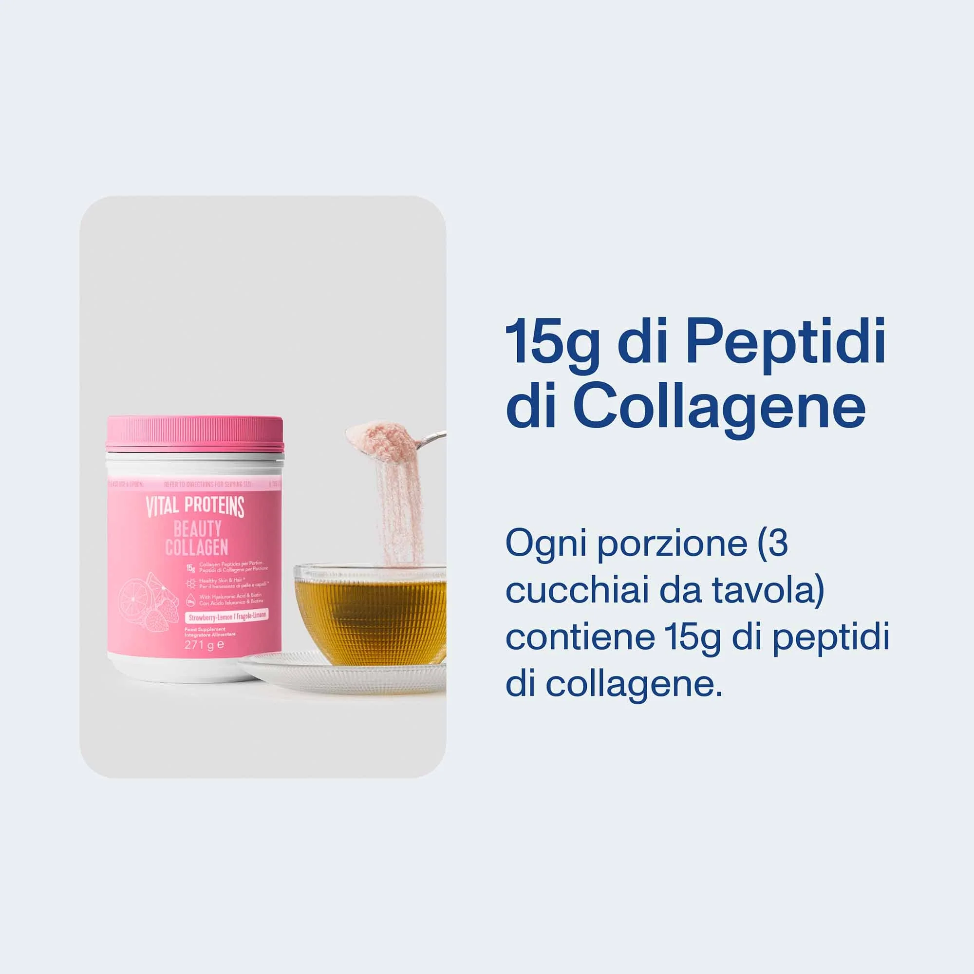 Integratori Alimentari Beauty Collagen - Integratore Pelle, Integratore Unghie e Capelli, Integratore Viso