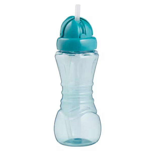 Kruidvat 6+M dzeramā krūze ar salmiņu, zila, 300ml