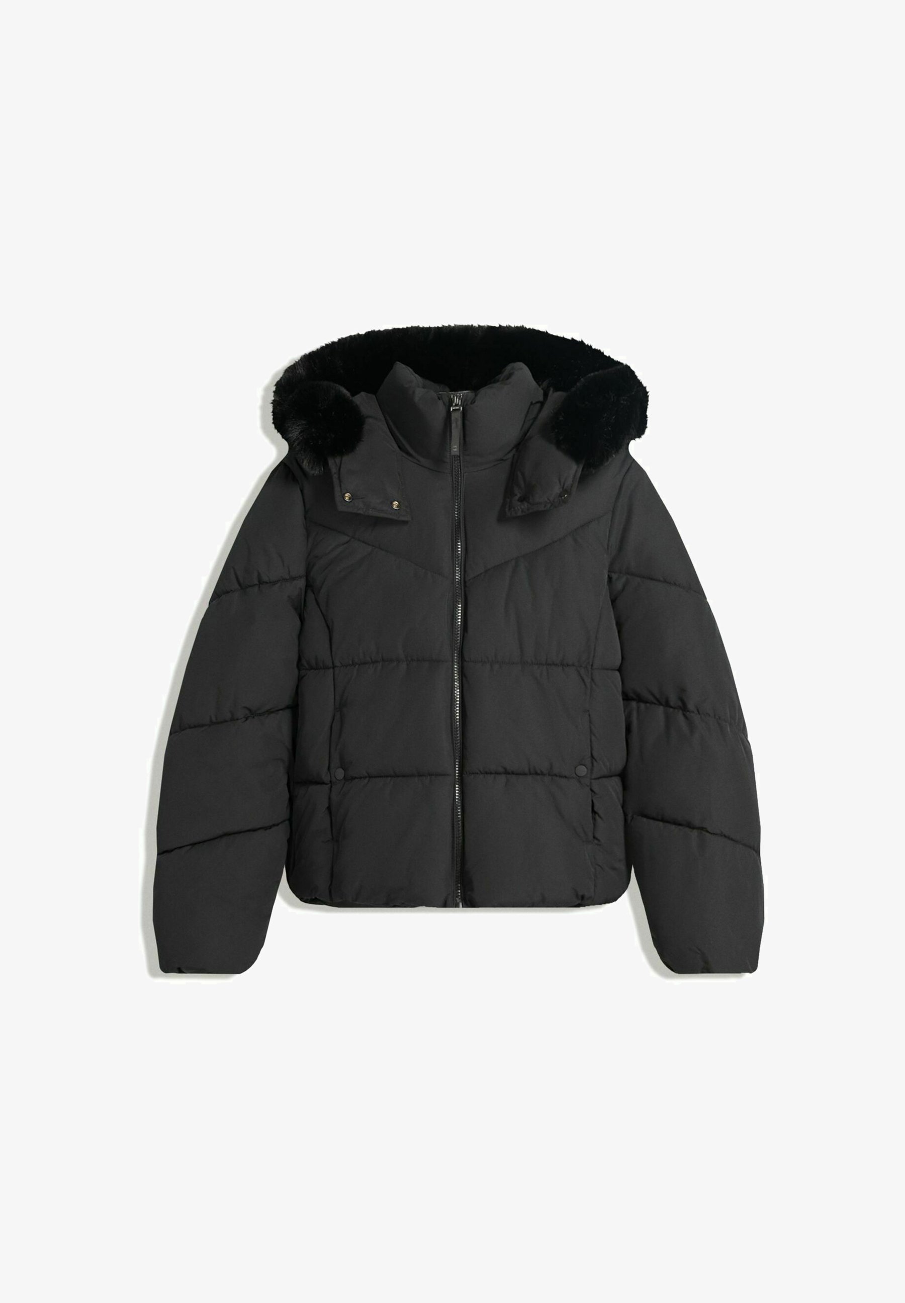 Bershka winterjas - zwart
