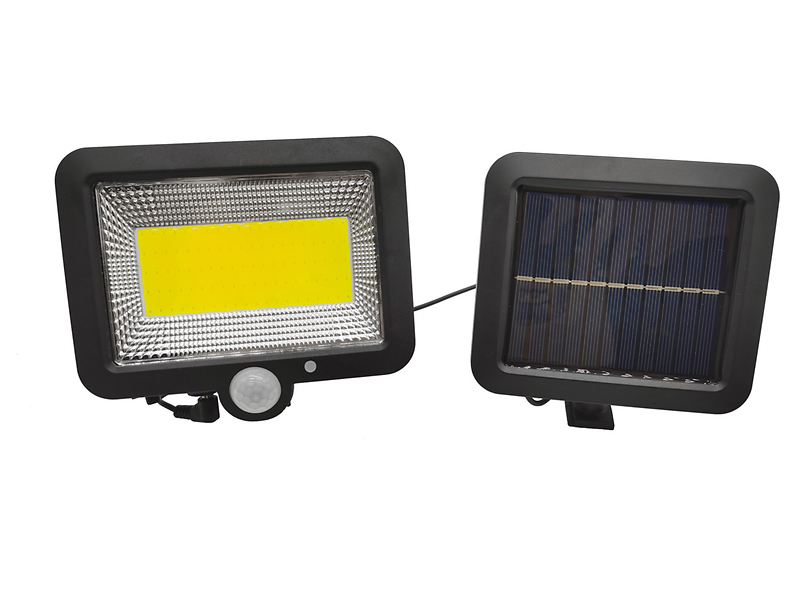 Naświetlacz ogrodowy solarny Duo LED czarny