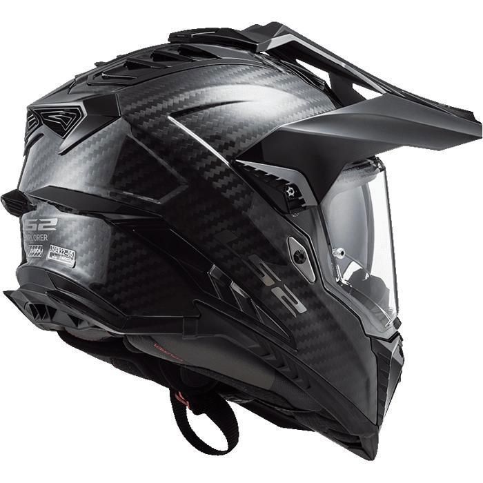 LS2 MX701 EXPLORER CARBON SOLID INTEGRAALHELM
