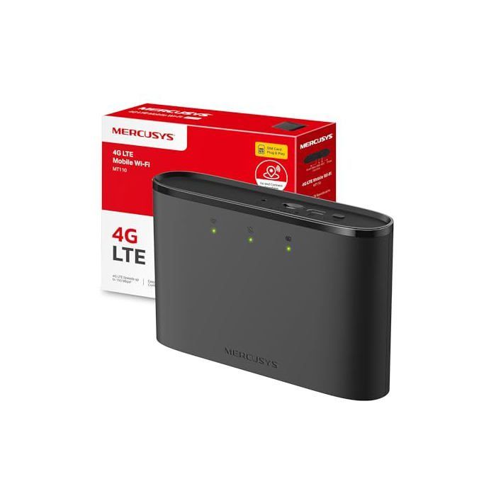 Routeur Mobile 4G LTE - MERCUSYS - MT110 - 150 Mbps - 10 connexions - Noir