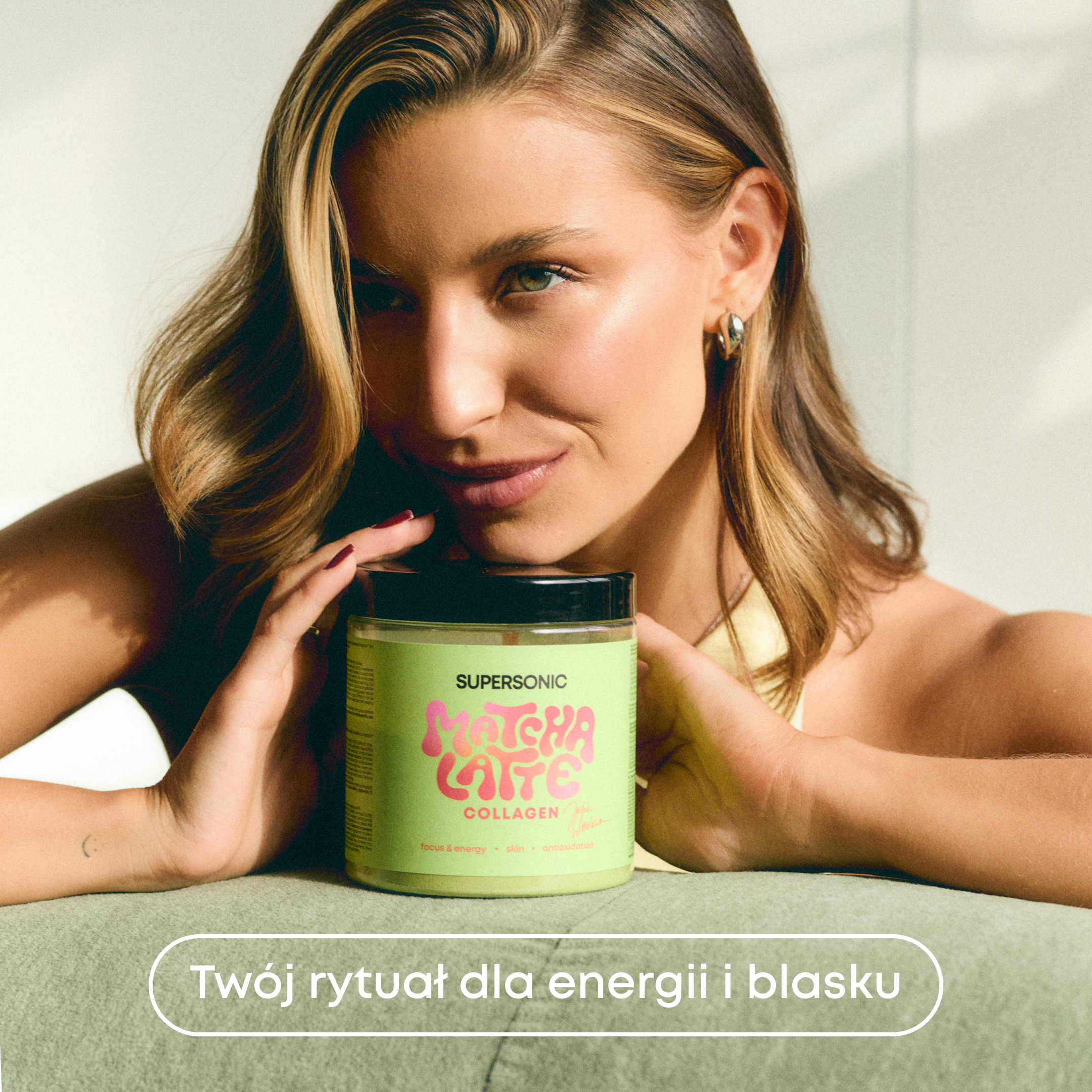 Supersonični Matcha Latte kolagen