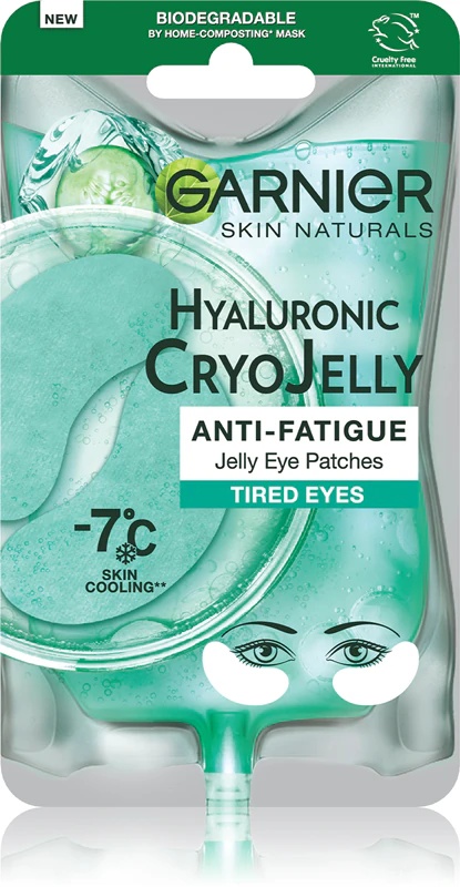 Garnier Textil Masks Cryo Jelly maska za oči s hladilnim učinkom