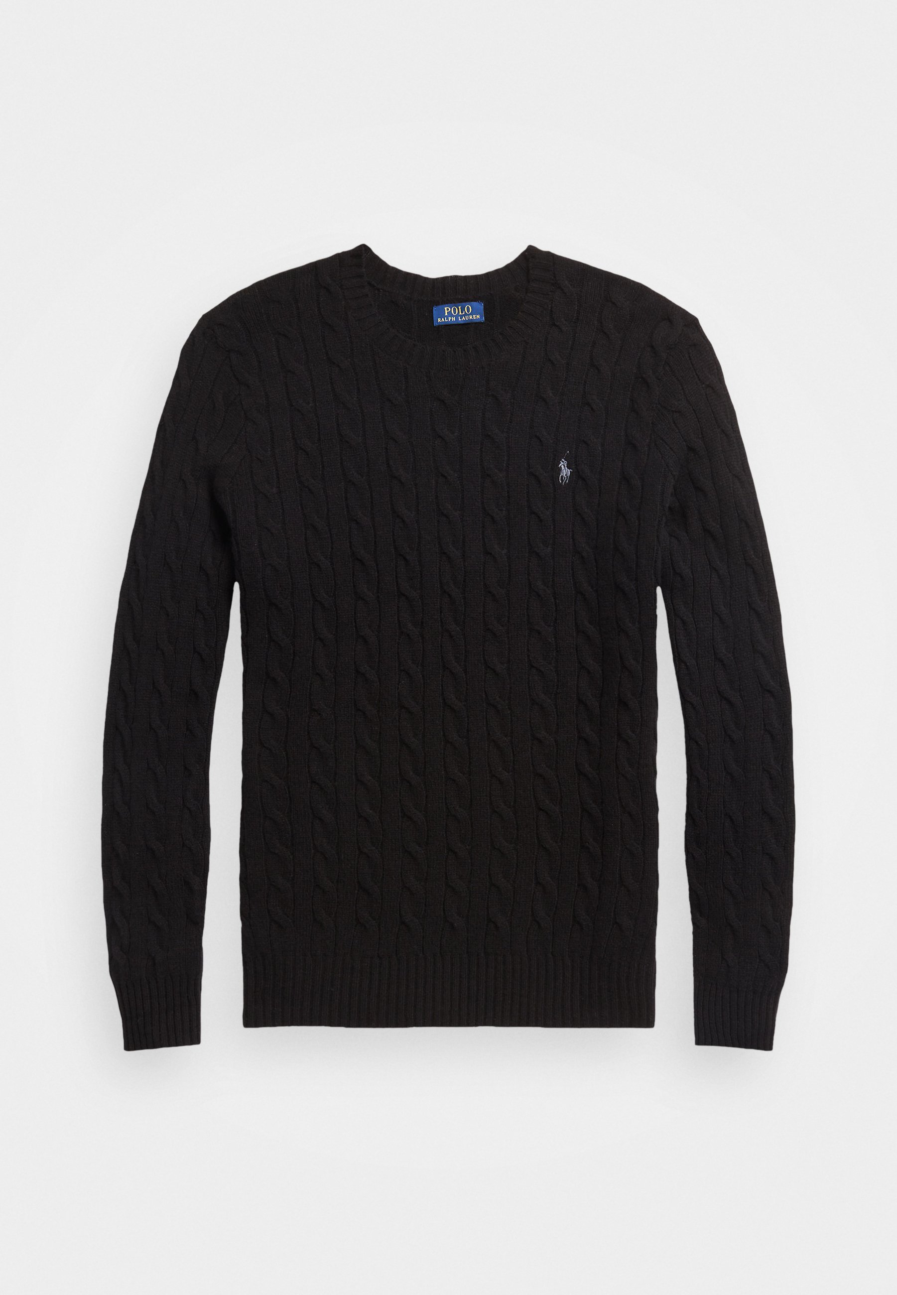 Maglione Polo Ralph Lauren Big & Tall in lana e cashmere a trecce - Maglione - nero
