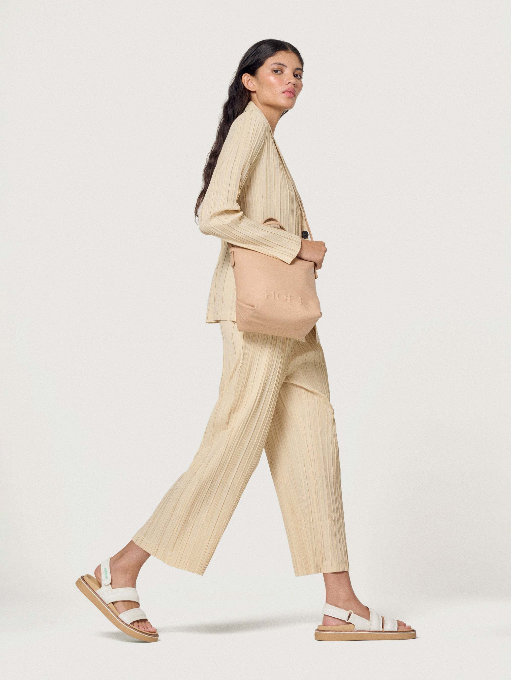 SANDALIA PIEL ROAD OFF WHITE