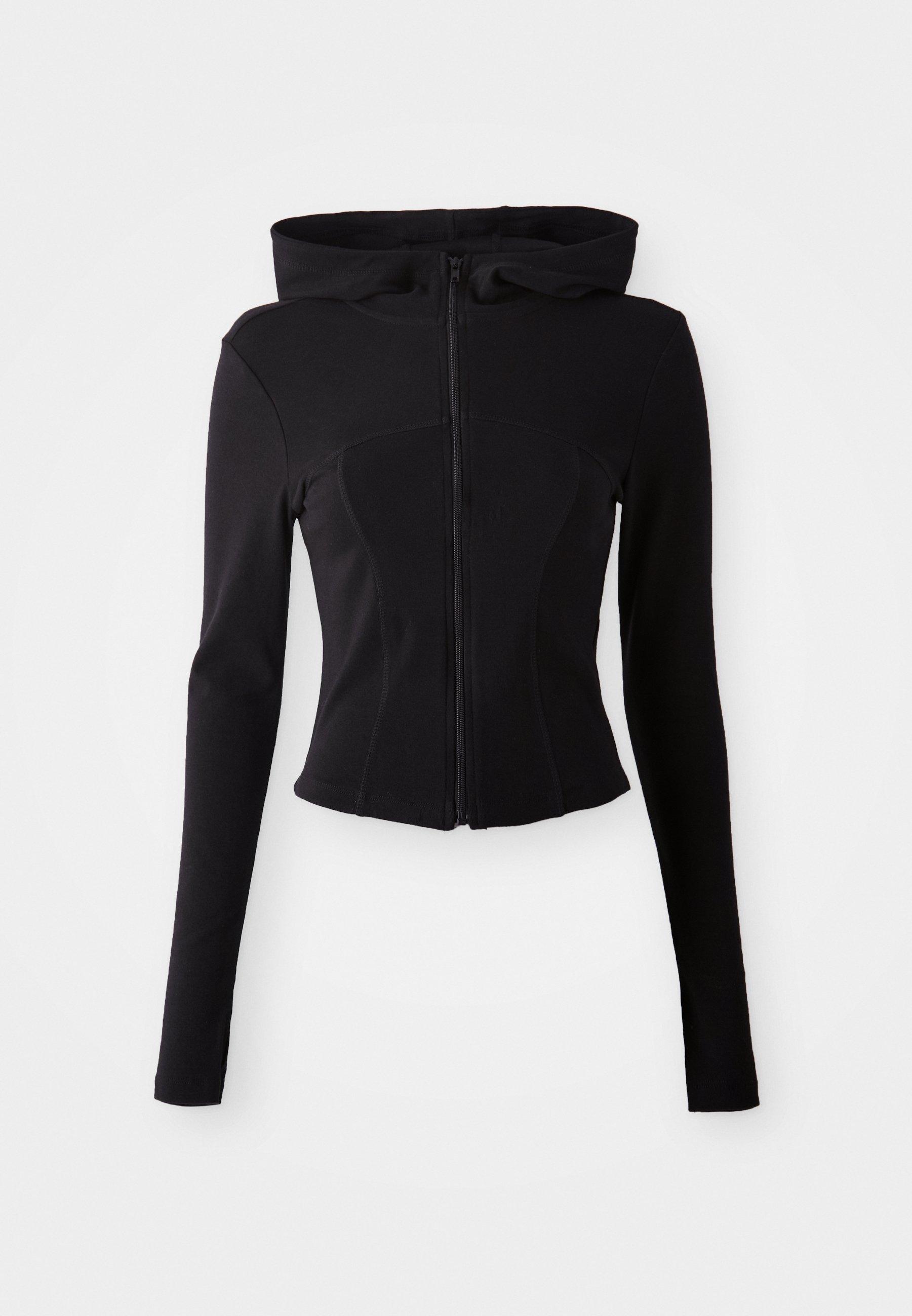 Gina Tricot ZIP HOODIE JACKET - Giacca da allenamento - nera
