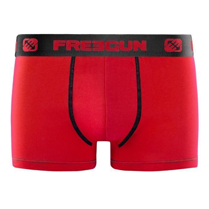 Calzoncillos bóxer Freegun para hombre - Negros (Paquete de 6)