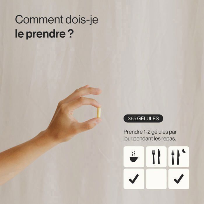 Complexe de Glucosamine avec Chondroïtine, MSM, Boswellia, Bambou, Quercétine et Sélénium - 365 Gélules
