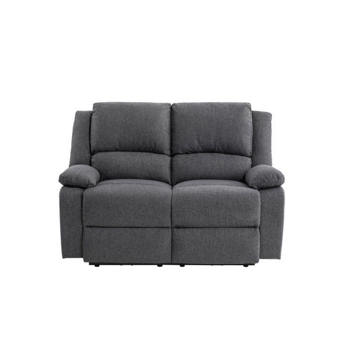 LEO 2-Sitzer-Elektrosofa mit Relaxfunktion, Stoffbezug – B 143 x T 93 x H 96 cm – LOUNGITUDE