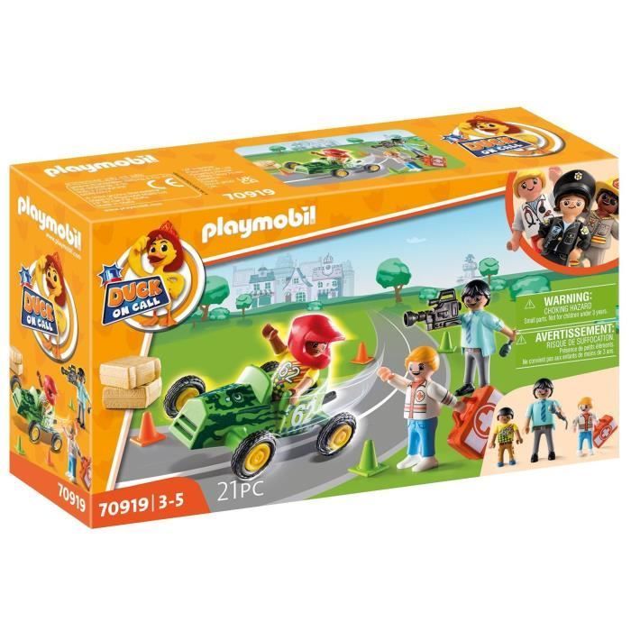 PLAYMOBIL - 70919 - DUCK ON CALL - Rescuer and Pilot - Unisex - Ages 3 and up