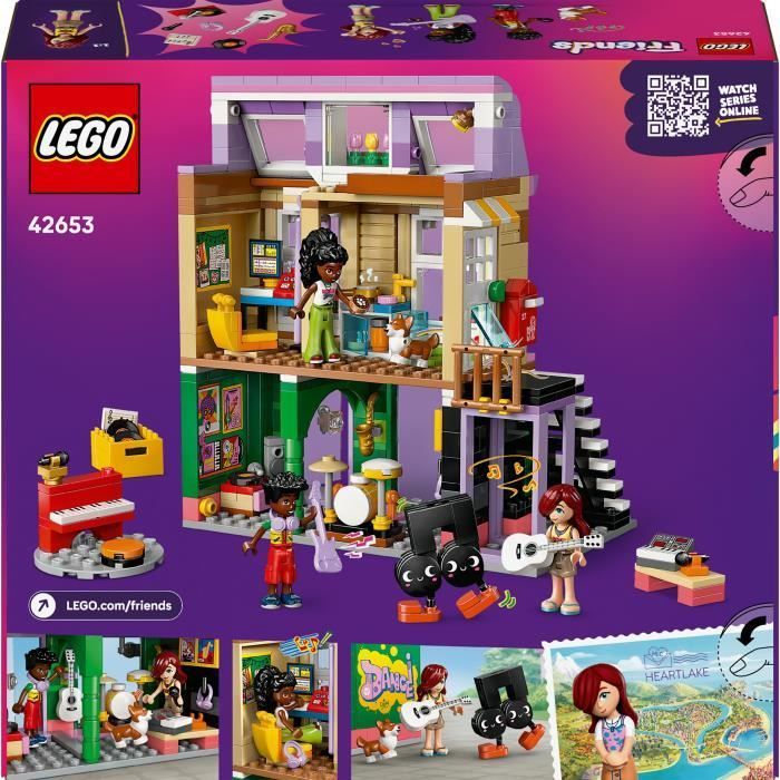 LEGO Friends 42653 Le Magasin de Musique et l’Appartement -dès 7 Ans