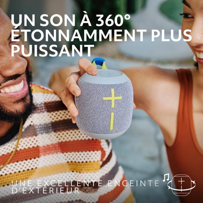 Enceinte Bluetooth - Ultimate Ears - Wonderboom 4 - Étanche IP67 - Son 360° - 14h Autonomie