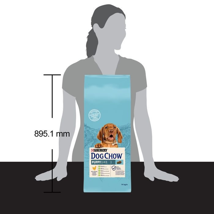 DOG CHOW Welpenfutter mit Huhn - 14 kg - Welpentrockenfutter