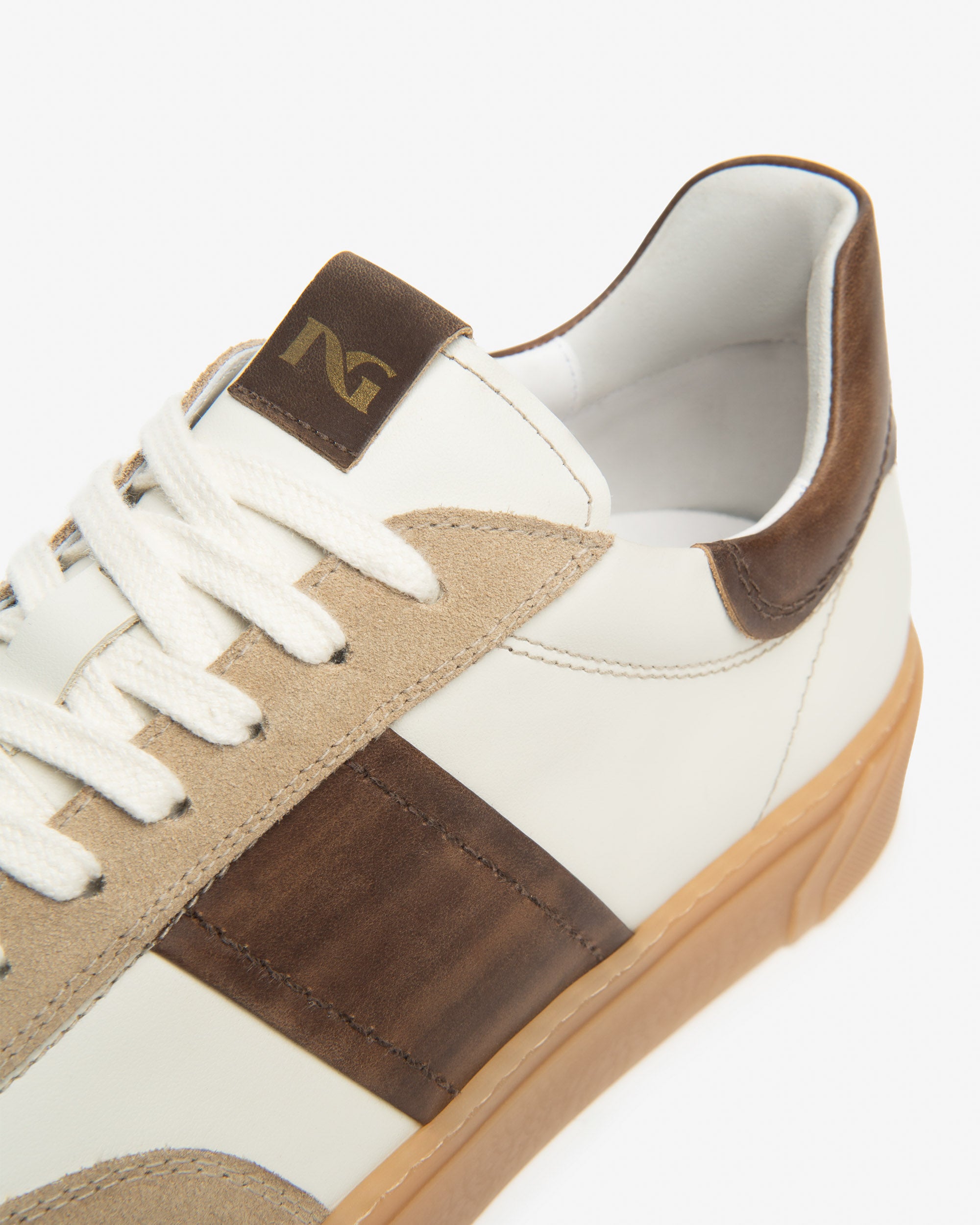 Herren-Sneaker aus Leder und Wildleder