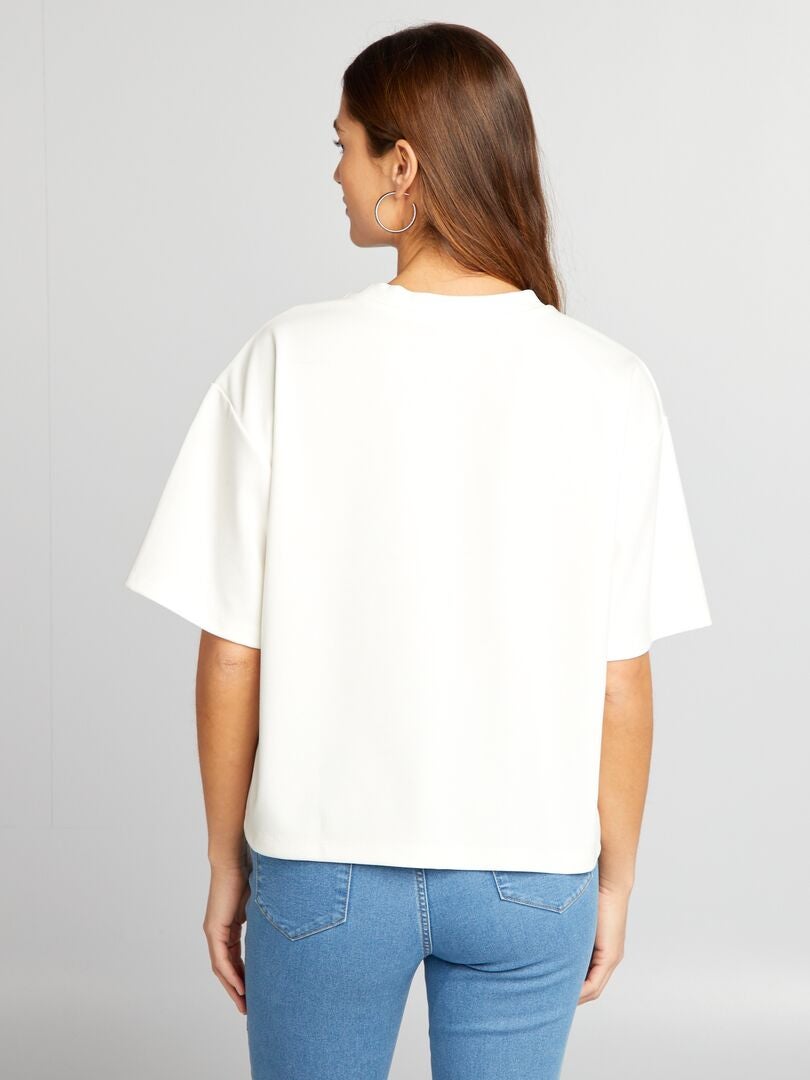 Camiseta holgada - BLANCA