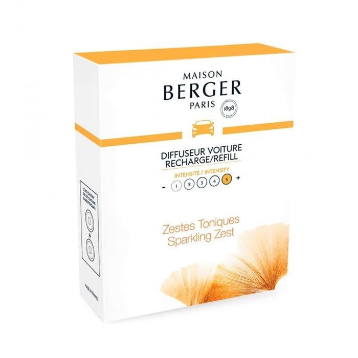 Berger lamp refill ceramic car diffuser with tonic zest