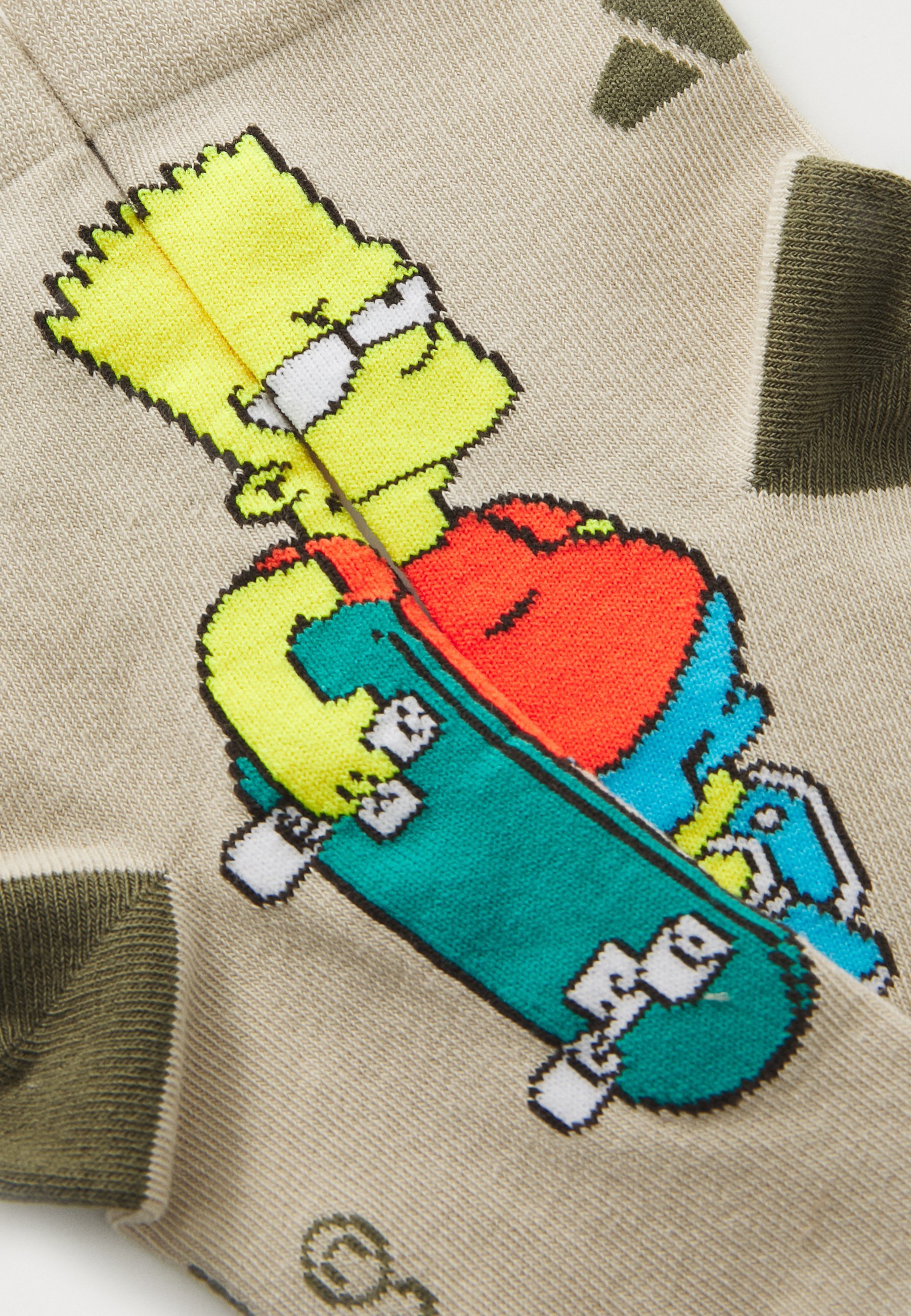 adidas Performance THE SIMPSONS UNISEX 5 PACK - Sokker - black/wonder beige
