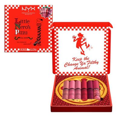 Nyx Professional Makeup Set Butter Gloss Pizza Box Home Alone Coffret Lips Pink Tones Limited Edition 1 st 1 st
