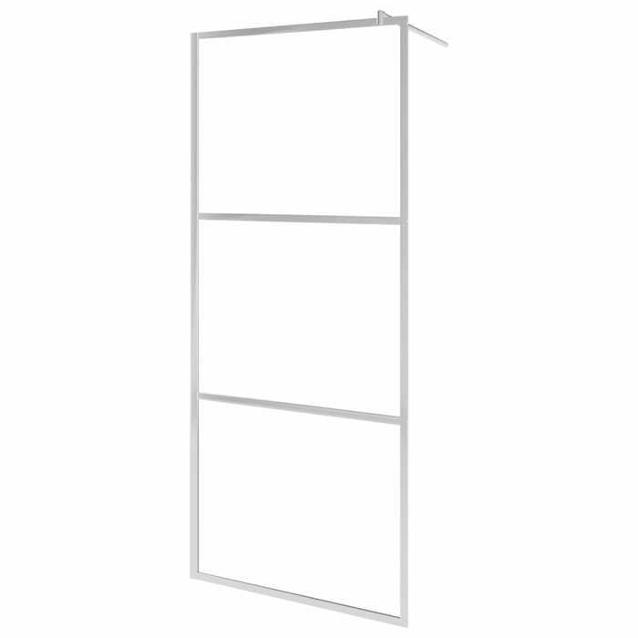 vidaXL Walk-in Shower Enclosure Shower Cabin Shower Partition Bathroom Home Interior ESG Clear Glass 146635