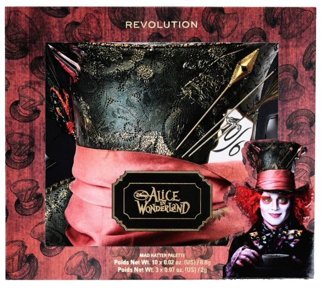Paleta za obraz Alice in Wonderland Nori klobučar Palete za senčila in ličila