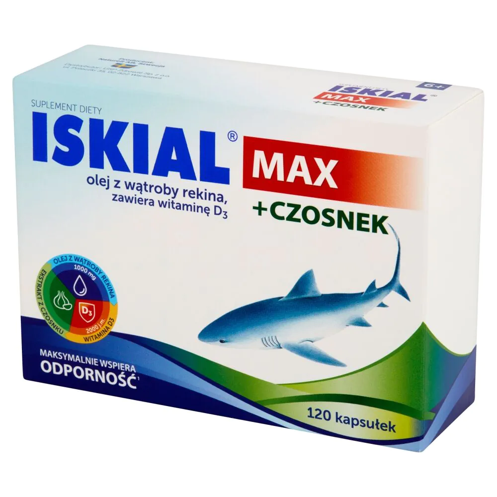 Iskial Immuno + Czosnek, Suplement diety na wzmocnienie odporności, Kapsułki