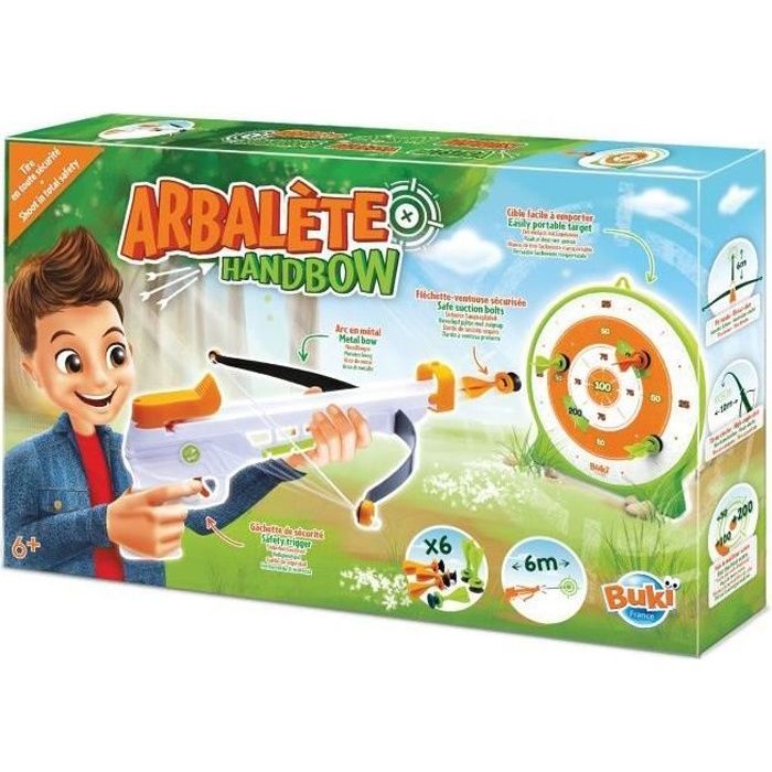 Crossbow - BUKI FRANCE - Safe shooting - 6 darts and target included