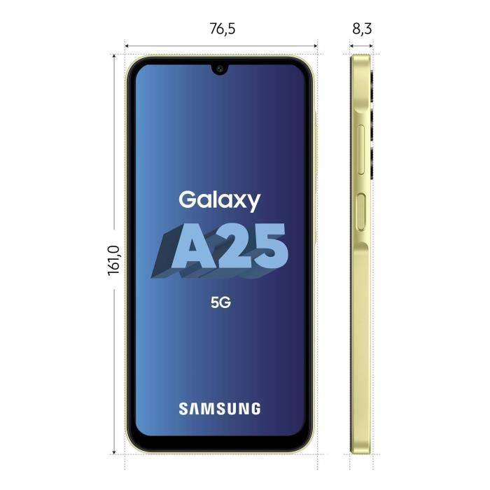 Smartphone Samsung Galaxy A25 de 128 GB, 5G, color lima