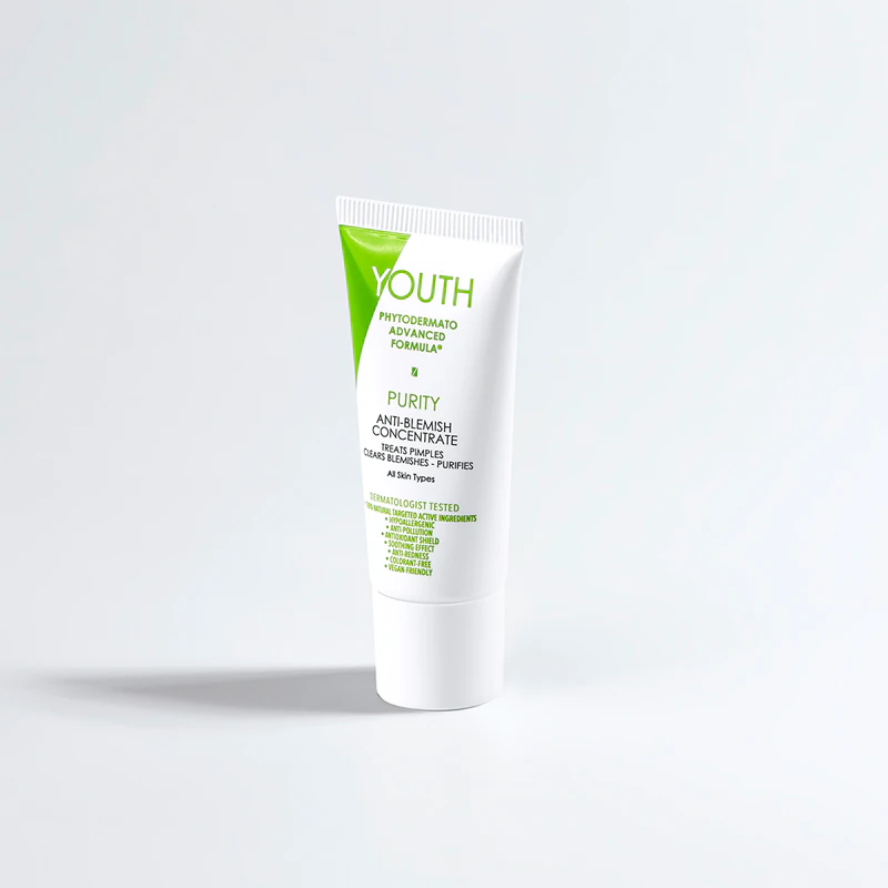 YOUTH Purity Anti-Blemish Concentrate, tratamento localizado para acne.