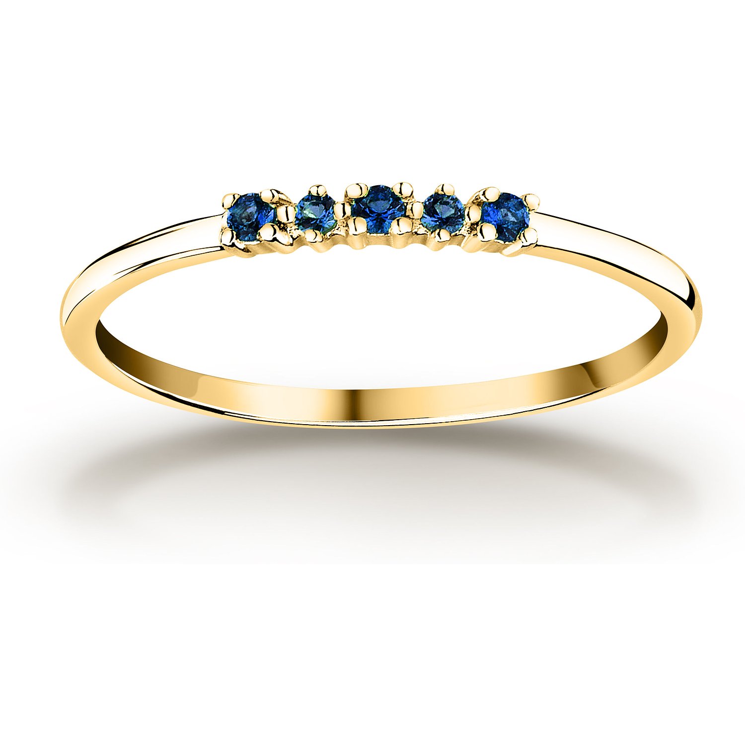 Live Diamond Bagues bleu, or jaune
